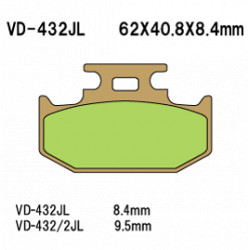 Vesrah 432 tárcsafékbetét