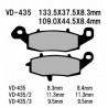 Vesrah 435 tárcsafékbetét
