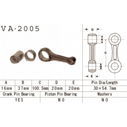 VA-2005 Vesrah főtengely javító szett