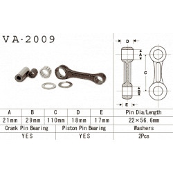 VA-2009 Vesrah főtengely javító szett