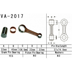 VA-2017 Vesrah főtengely javító szett