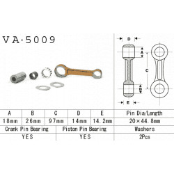 VA-5009 Vesrah főtengely javító szett