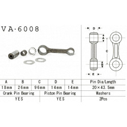 VA-6008 Vesrah főtengely javító szett