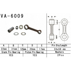 VA-6009 Vesrah főtengely javító szett