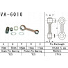 VA-6010 Vesrah főtengely javító szett