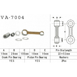 VA-7004 Vesrah főtengely javító szett