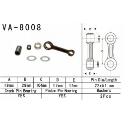 VA-8008 Vesrah főtengely javító szett