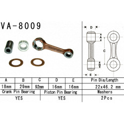 VA-8009 Vesrah főtengely javító szett