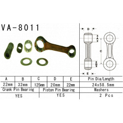 VA-8011 Vesrah főtengely javító szett