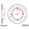 JTA215 Aluminium színes hátsó lánckerék