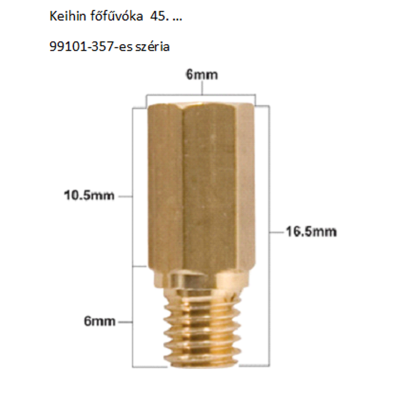 Keihin 99101-357 széria főfúvóka