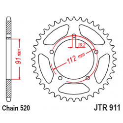 JTR911 Hátsó lánckerék