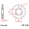 JTF1120 első lánckerék