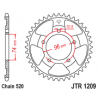 JTR1209 Hátsó lánckerék