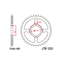 JTR1221 Hátsó lánckerék