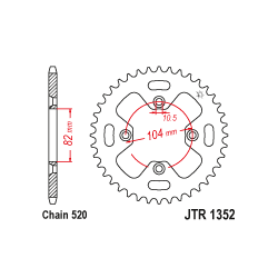 JTR1352 Hátsó lánckerék