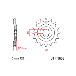 JTF1606 első lánckerék