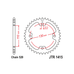 JTR1415 Hátsó lánckerék