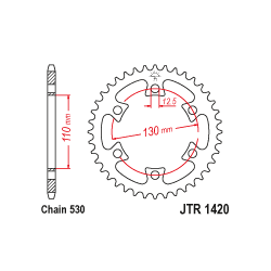 JTR1420 Hátsó lánckerék