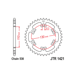 JTR1421 Hátsó lánckerék