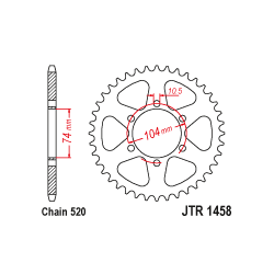 JTR1458 Hátsó lánckerék