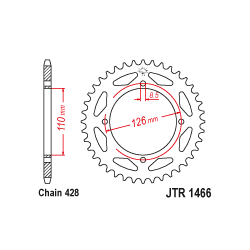 JTR1466 Hátsó lánckerék