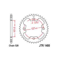 JTR1480 Hátsó lánckerék