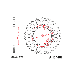 JTR1486 Hátsó lánckerék