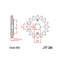 JTF286 első lánckerék