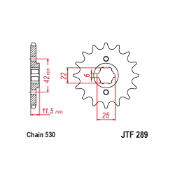 JTF289 első lánckerék