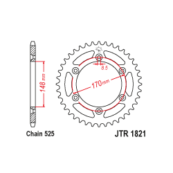 JTR1821 Hátsó lánckerék