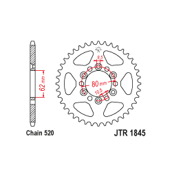 JTR1845 Hátsó lánckerék