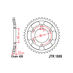 JTR1869 Hátsó lánckerék