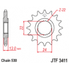 JTF3411 első lánckerék