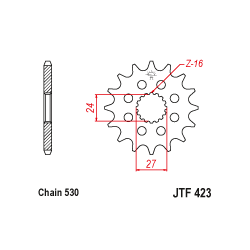 JTF423 első lánckerék