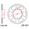 JTR1977 Hátsó lánckerék