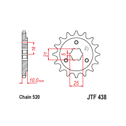 JTF438 első lánckerék