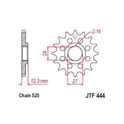 JTF444 első lánckerék