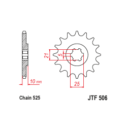 JTF506 első lánckerék