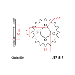 JTF513 első lánckerék