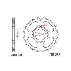 JTR262 Hátsó lánckerék