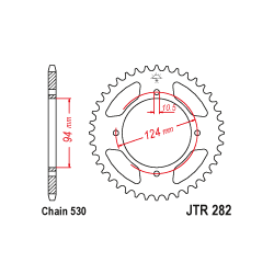 JTR282 Hátsó lánckerék