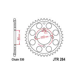 JTR284 Hátsó lánckerék