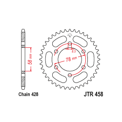 JTR458 Hátsó lánckerék