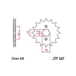 JTF547 első lánckerék