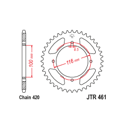 JTR461 Hátsó lánckerék