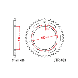 JTR463 Hátsó lánckerék