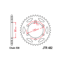 JTR482 Hátsó lánckerék