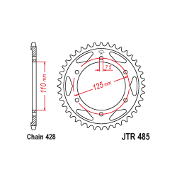 JTR485 Hátsó lánckerék