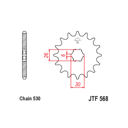 JTF568 első lánckerék